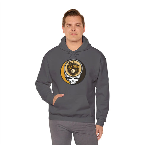 Grateful Dead - San Diego Padres Stealie Grateful Dead Unisex Heavy Blend Hoodie - MLB - StealieShop